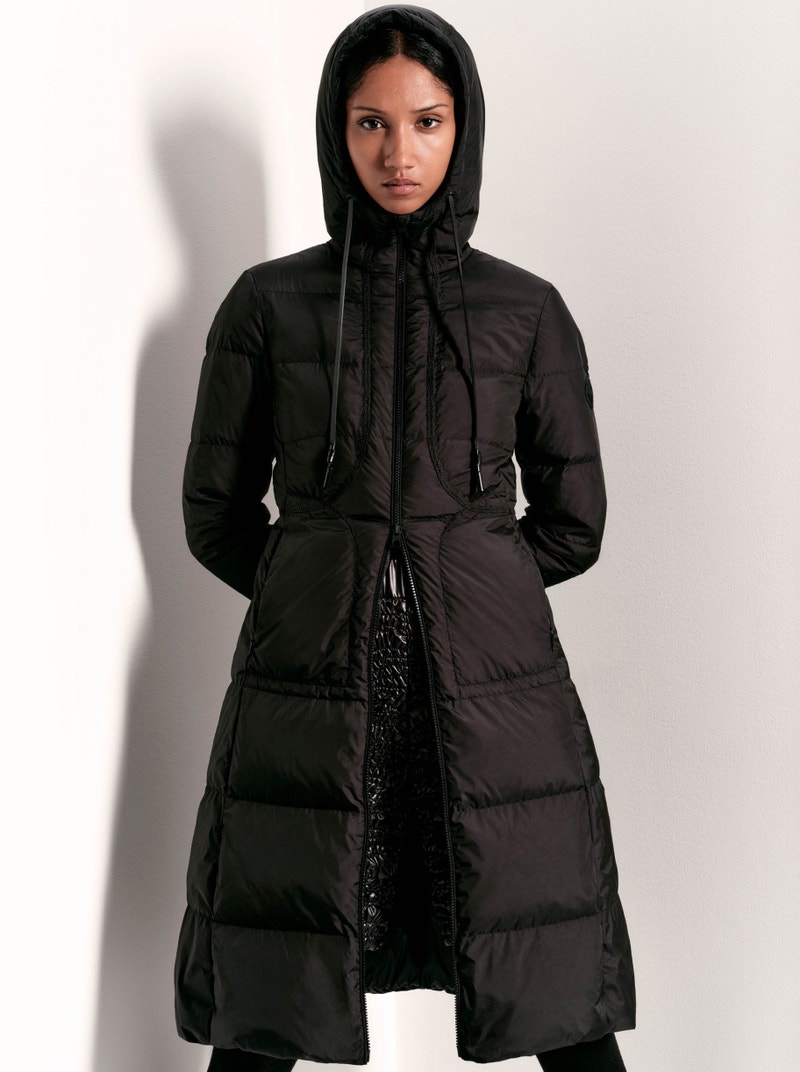 Moncler women's down jackets with duchesse, shearling and wool knits